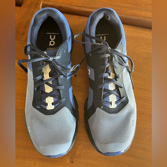ON Men’s Running Cloudrunner Shale Cobalt Blue Sneaker Shoe Sz 11 style 46.98238 main image 12